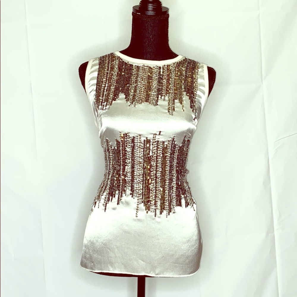 Beige/Gold tank top